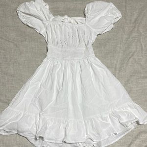 White Linen Dress